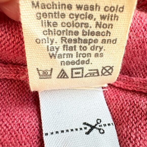 J. Crew Mens V Neck Knit Sweater Size L Pullover Long Sleeve Salmon Red - Picture 5 of 6